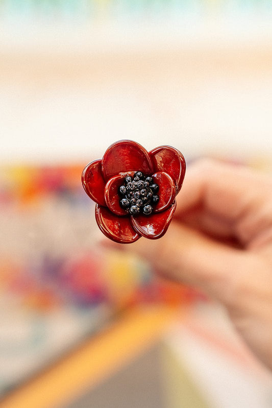 theglassflorist Classic Poppy