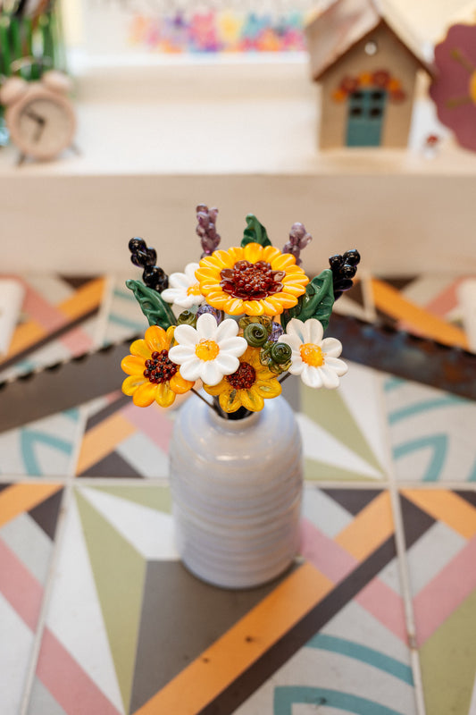 theglassflorist Euro Summer Bouquet ☀️🌻