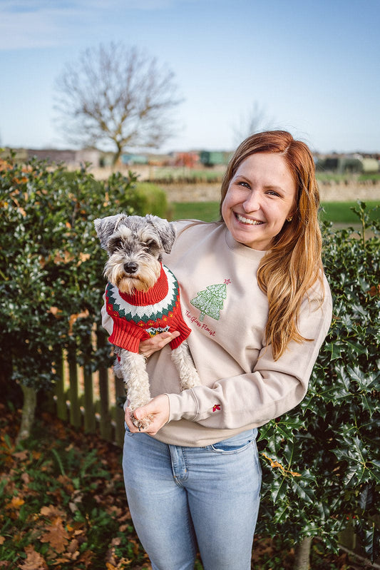 theglassflorist Have yourself a very floral Christmas Sweater