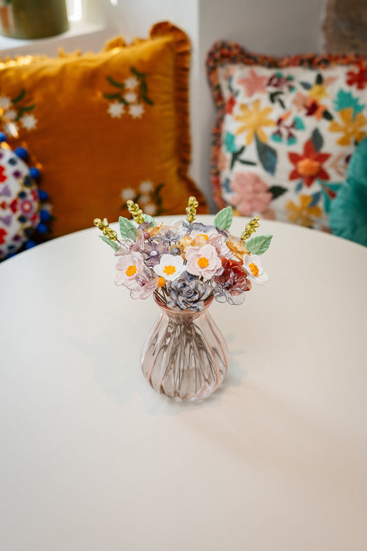 theglassflorist Strawberries & Cream Deluxe Bouquet 🍓🍦