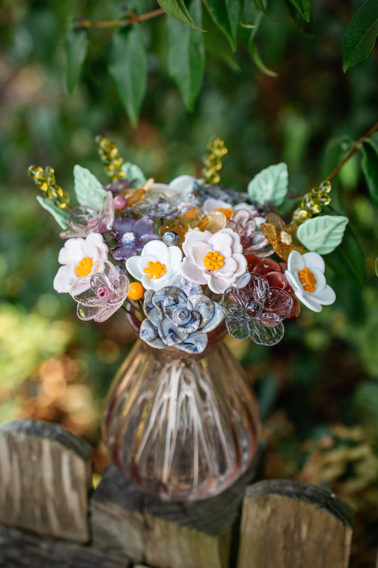 theglassflorist Strawberries & Cream Deluxe Bouquet 🍓🍦
