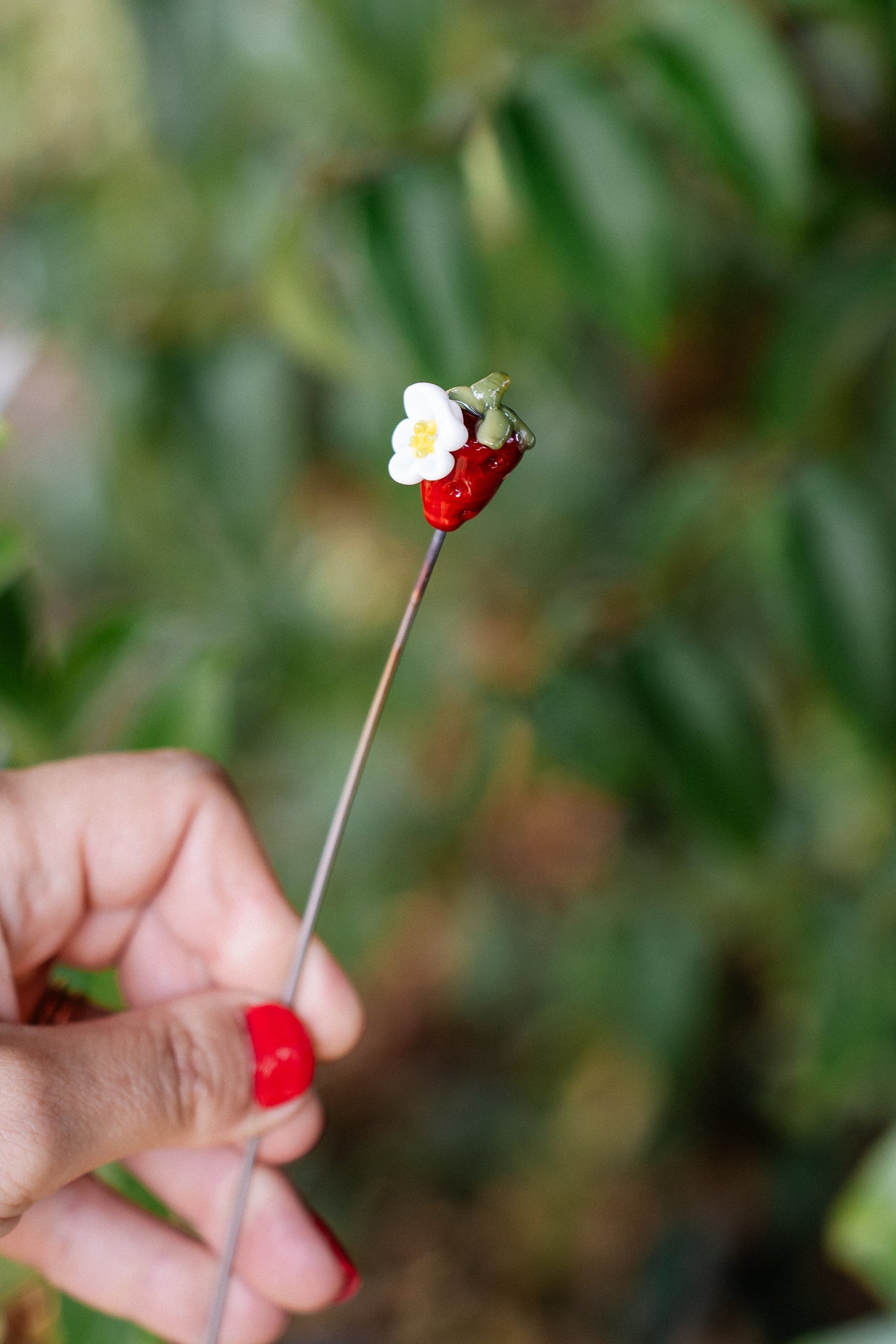 theglassflorist Strawberry Stem 🍓🌼