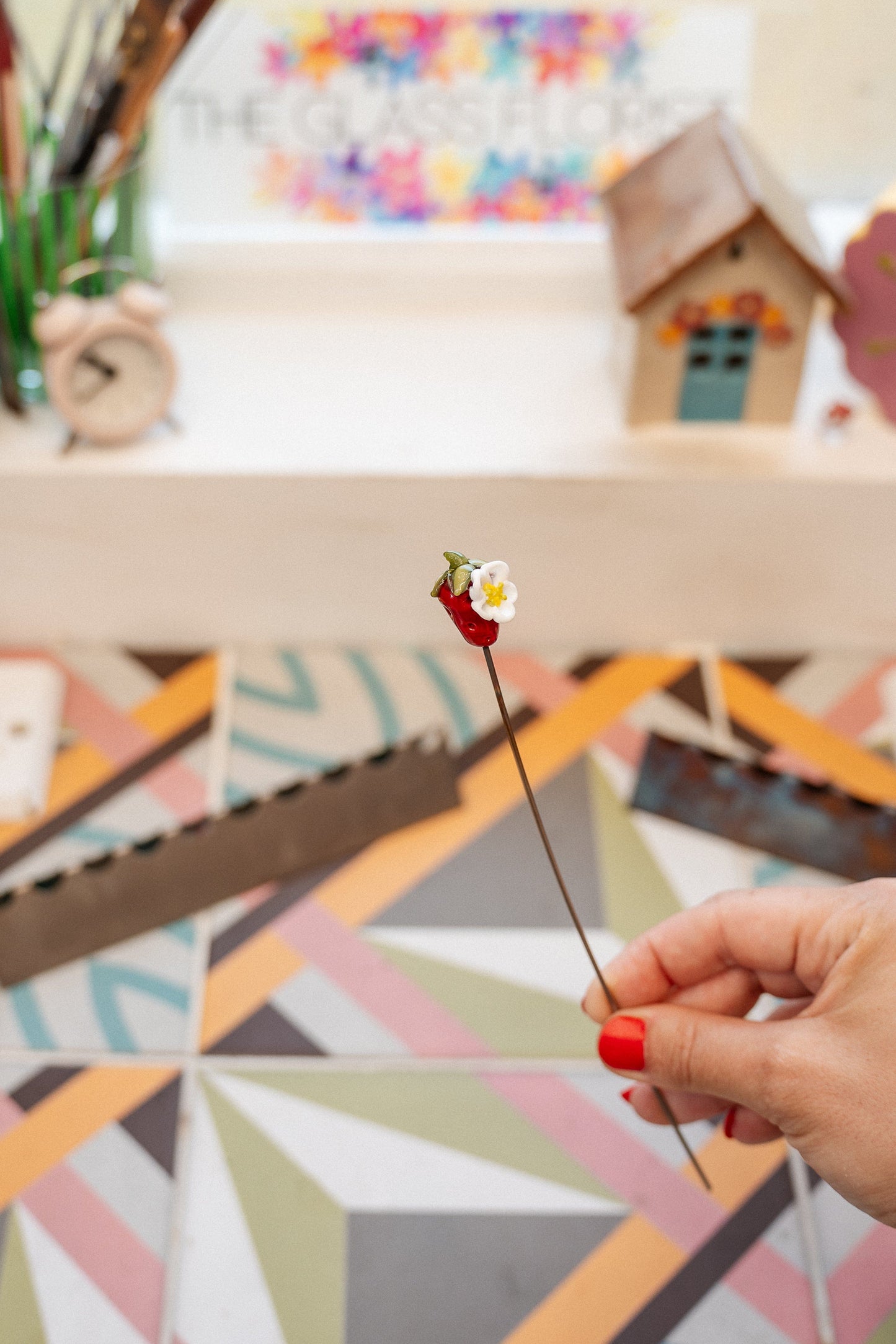 theglassflorist Strawberry Stem 🍓🌼