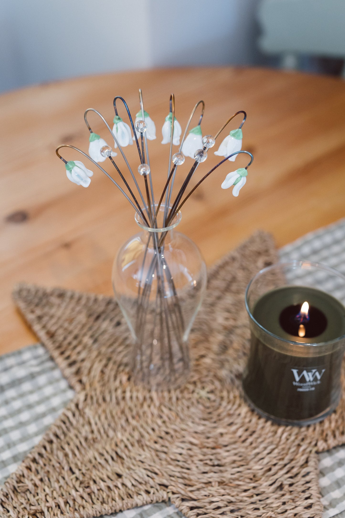 theglassflorist The Snowdrop Bouquet