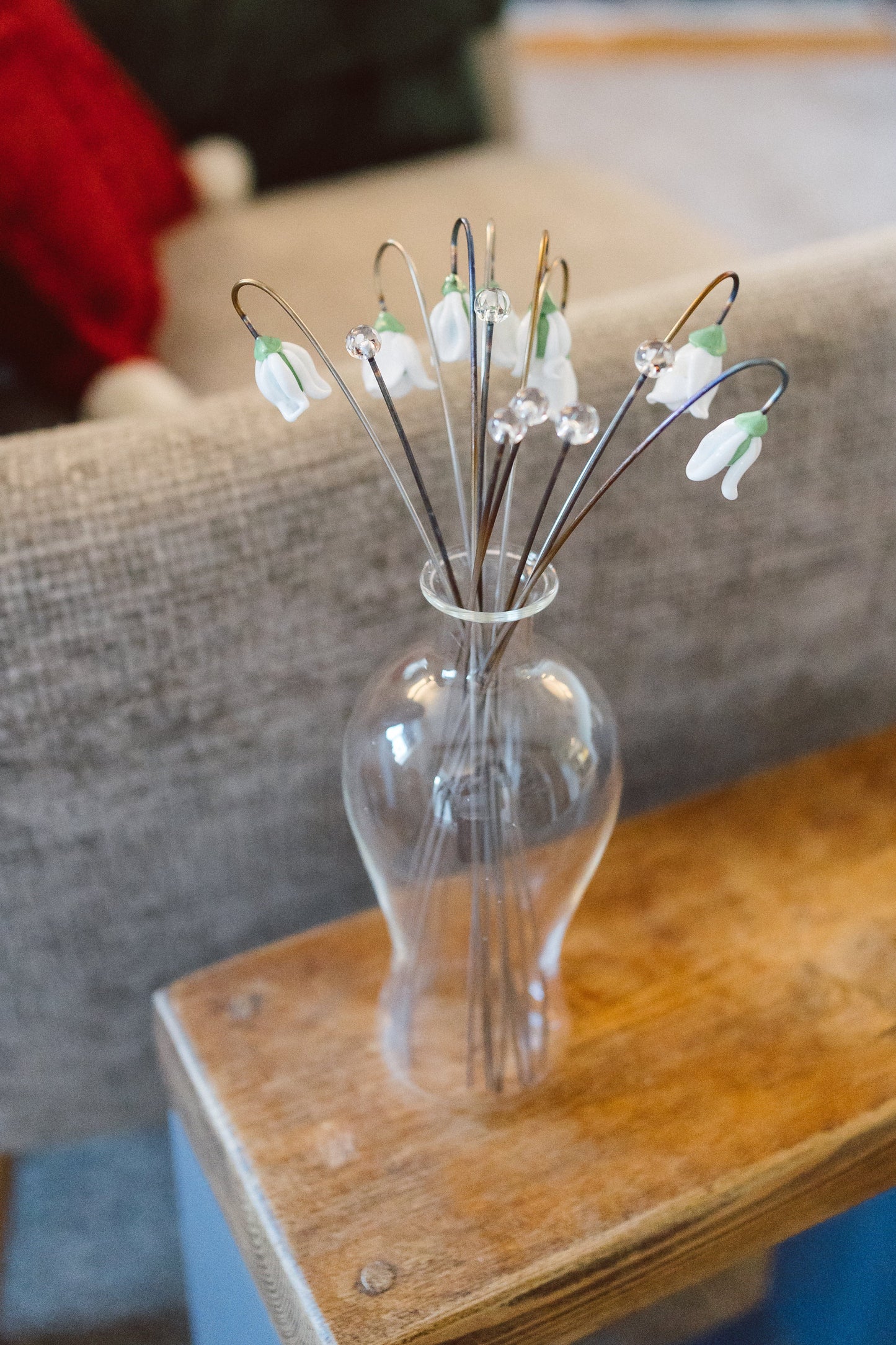 theglassflorist The Snowdrop Bouquet