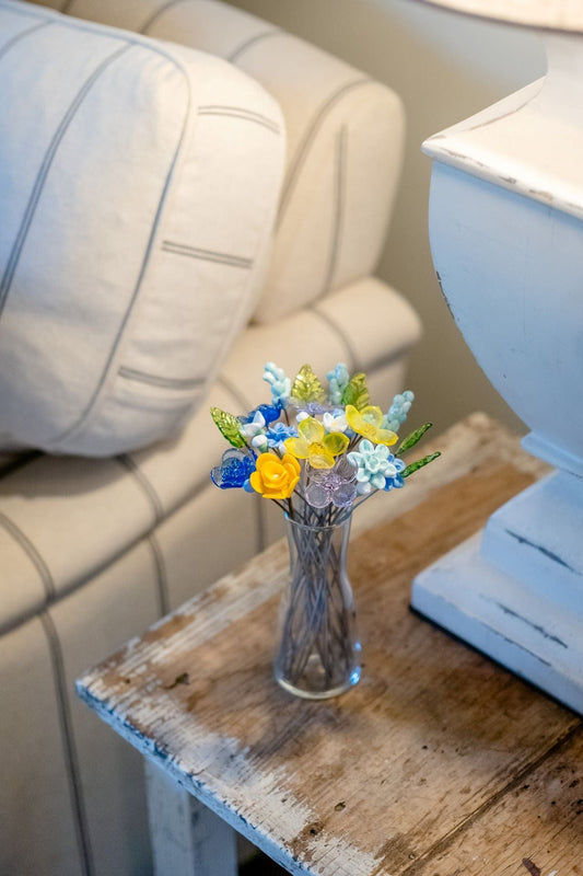 theglassflorist Clear Glass Vase