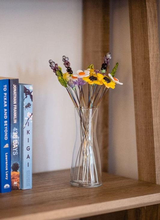 theglassflorist French Fields Glass Flower Bouquet