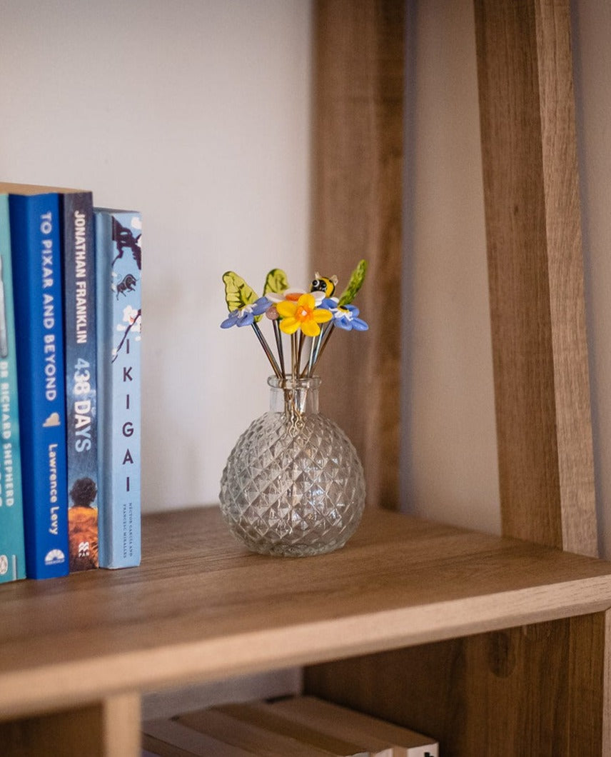 theglassflorist Spring Blooms Glass Flower Bouquet