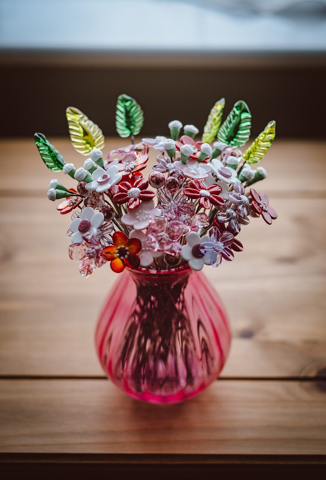 theglassflorist The Valentines Glass Flower Bouquet