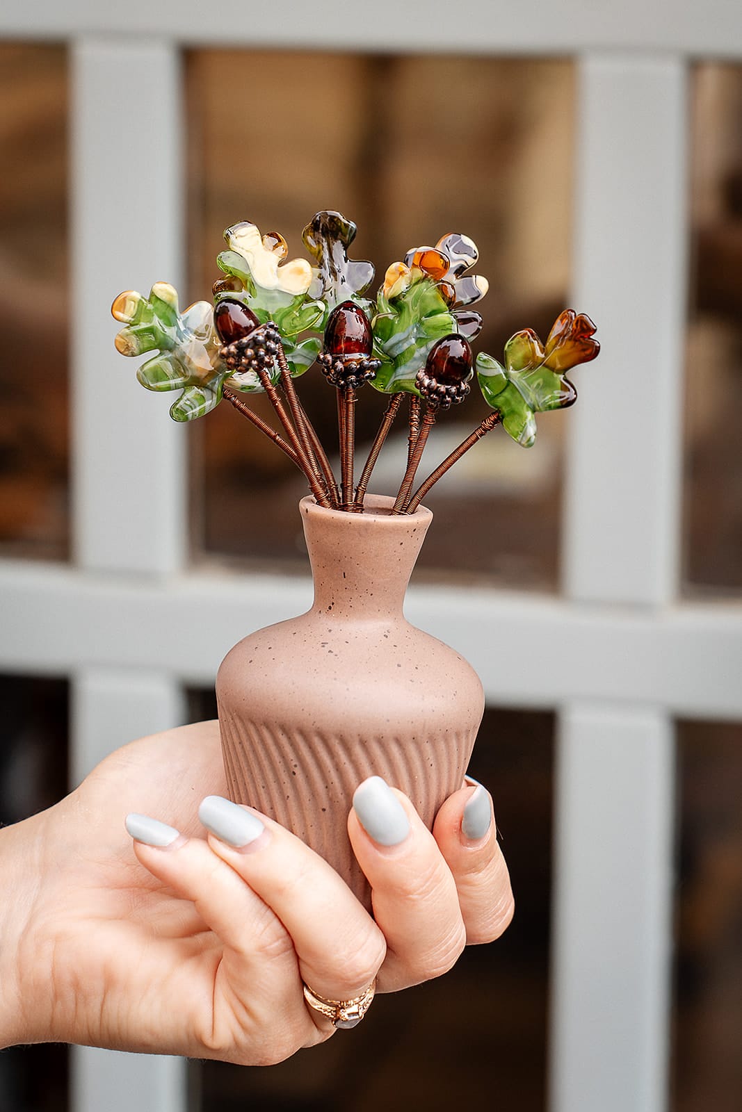 theglassflorist Acorn Leafy Boy