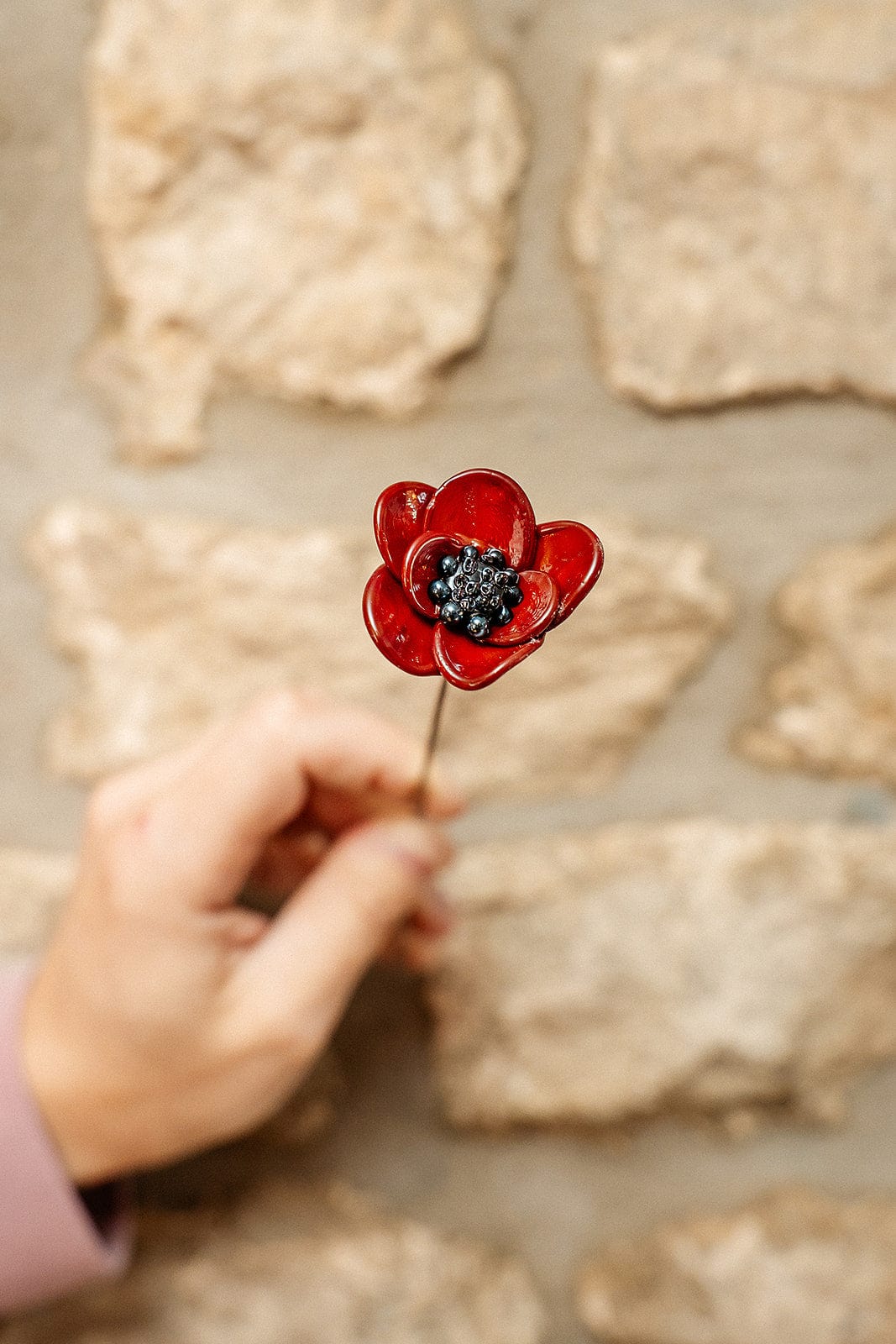 theglassflorist Classic Poppy