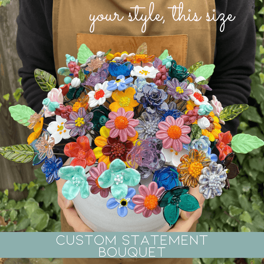 theglassflorist Custom Order Statement Bouquet