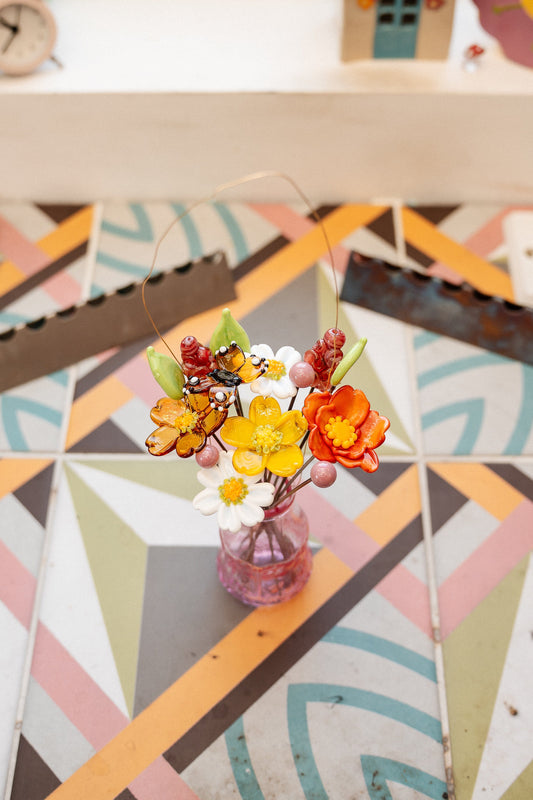 theglassflorist Garden Posy 🦋🌼