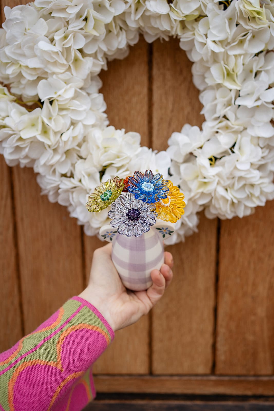 theglassflorist Gingham & Gerberas