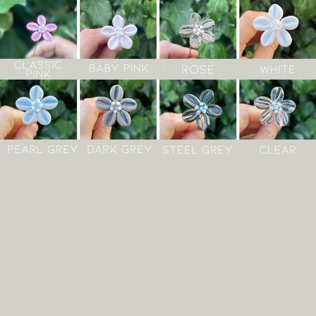 theglassflorist Glass Flower Individual Buttercup glass flower Stem