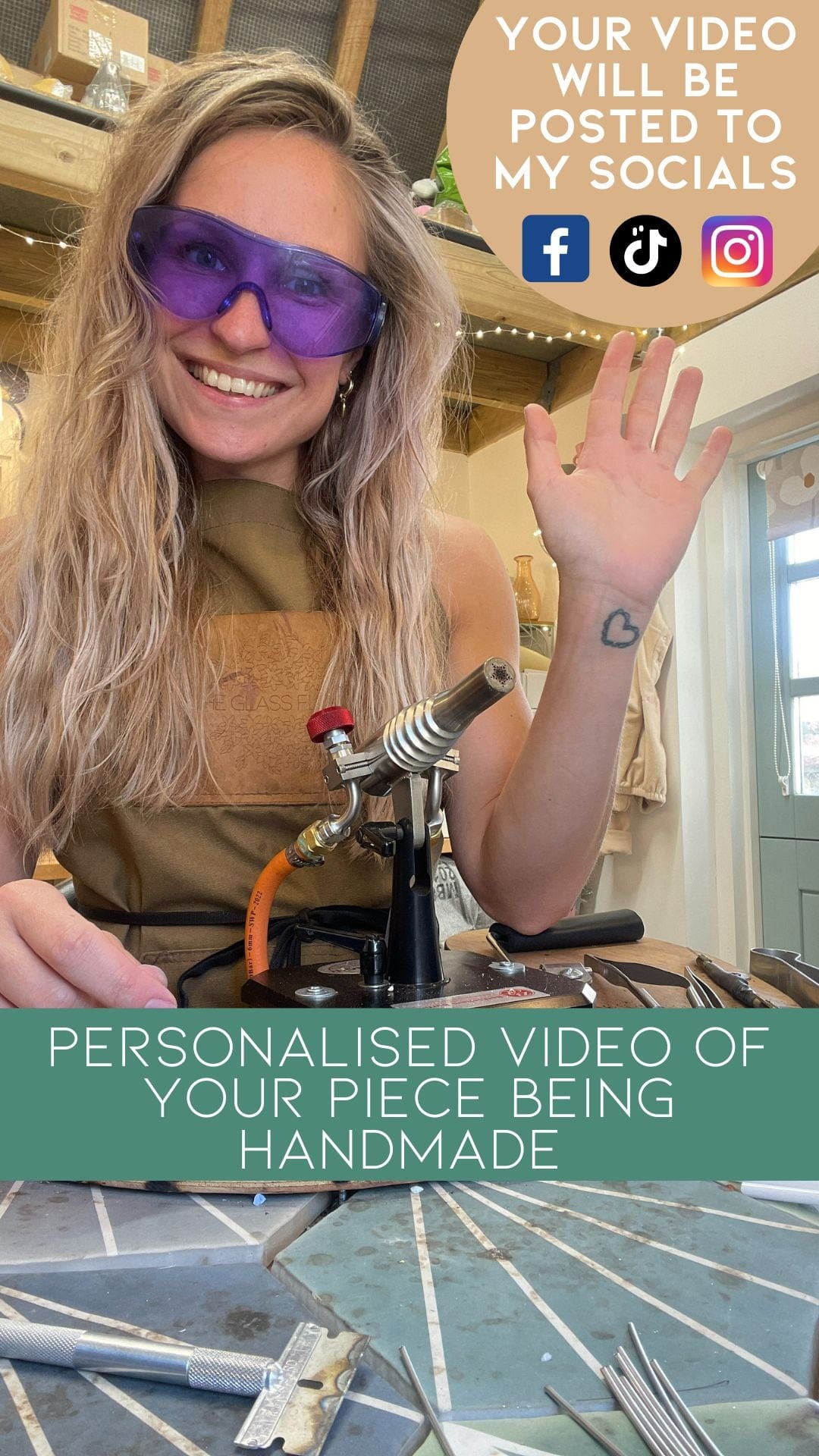 theglassflorist Personalised video clip of your product being handmade