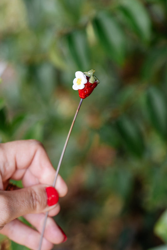 theglassflorist Strawberry Stem 🍓🌼