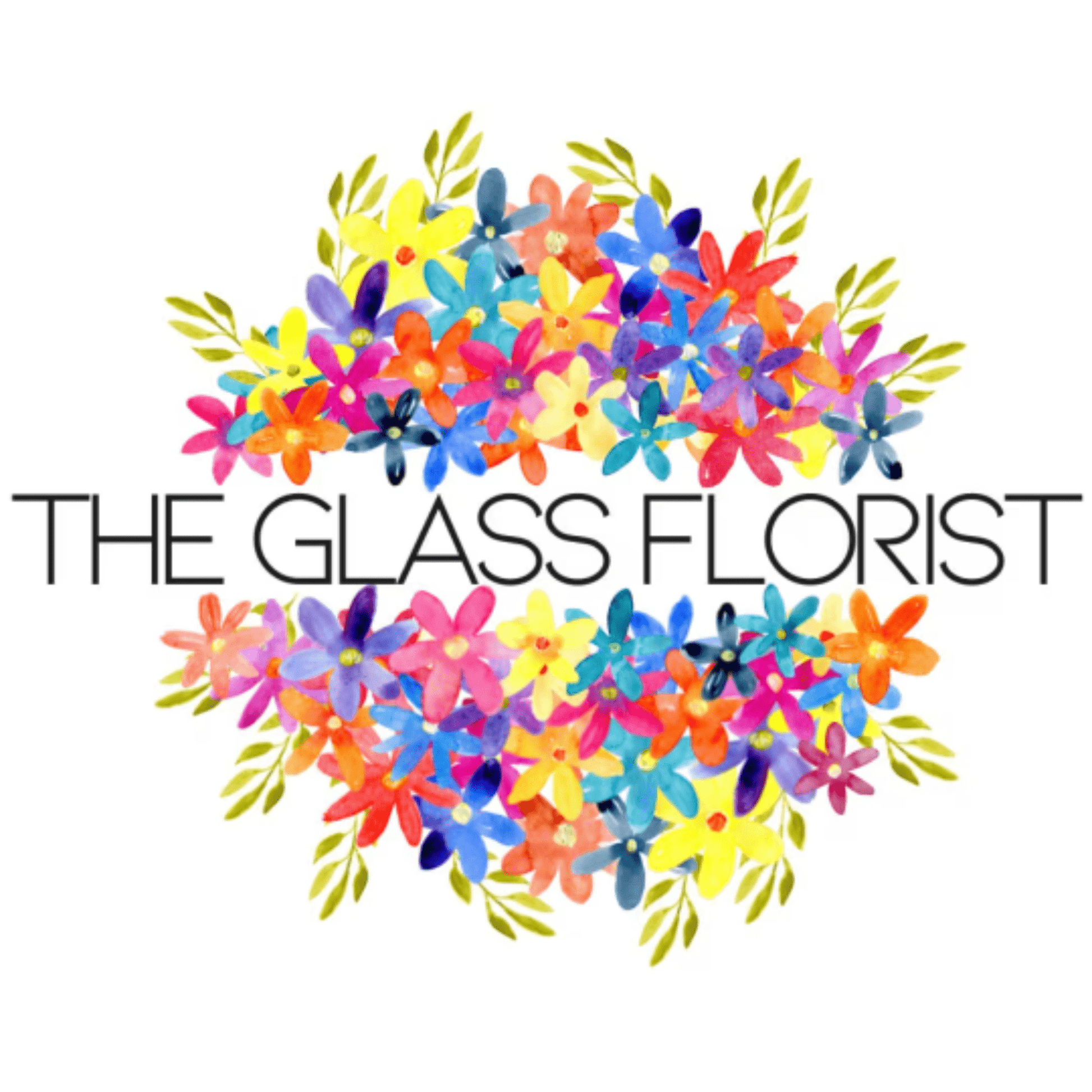 theglassflorist Autumn Florals Glass Flower Bouquet