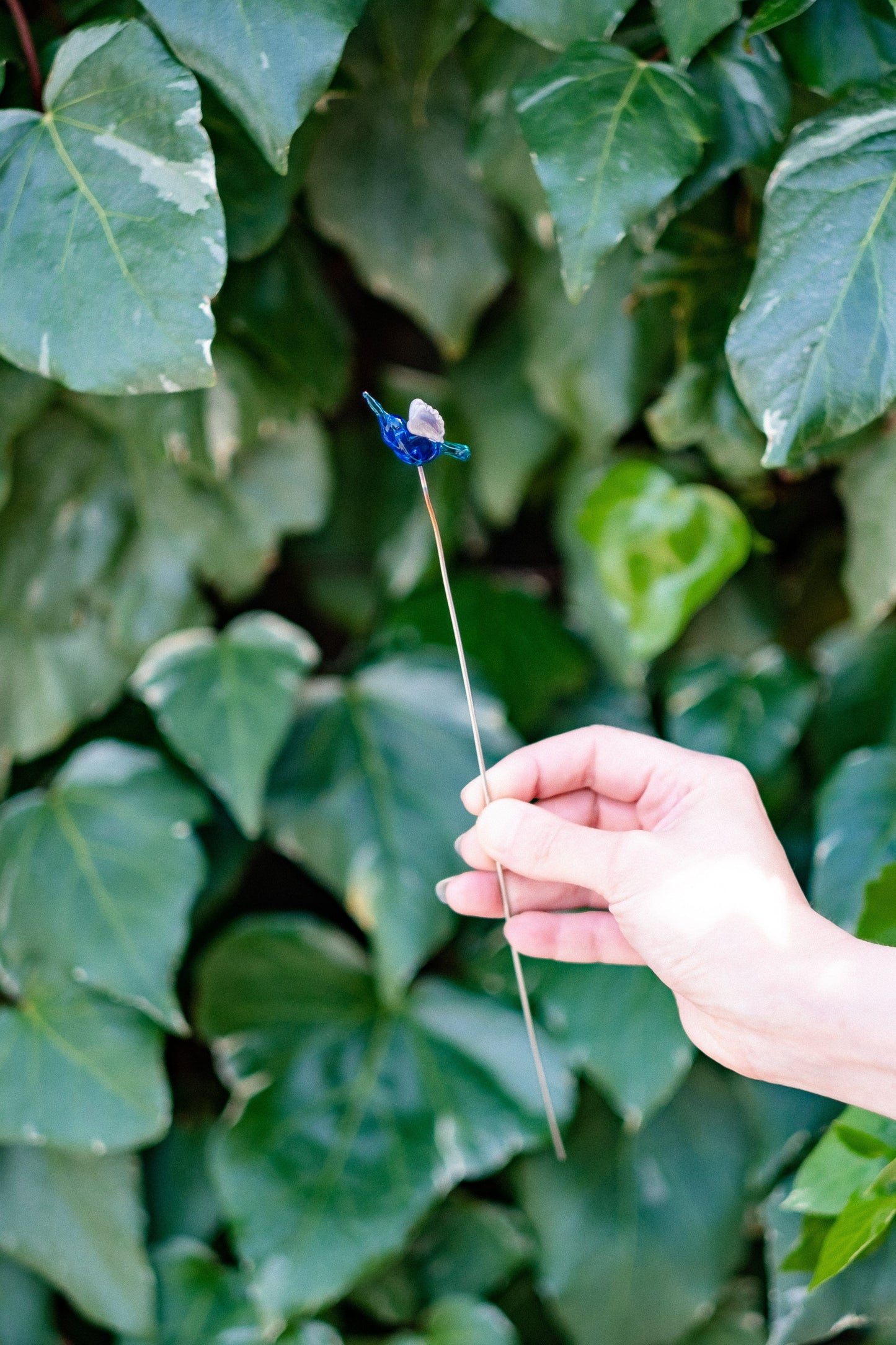 theglassflorist Individual Glass Hummingbird Stem