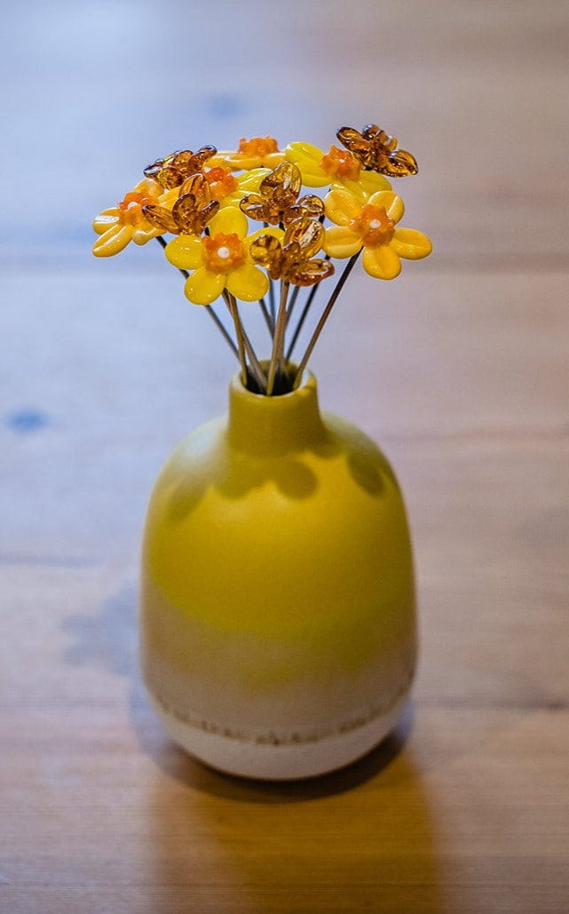 theglassflorist Spring Daffodils Glass Flower Bouquet