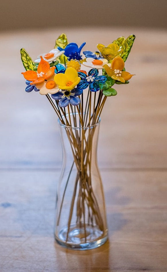 theglassflorist Summer Days Glass Flower Bouquet