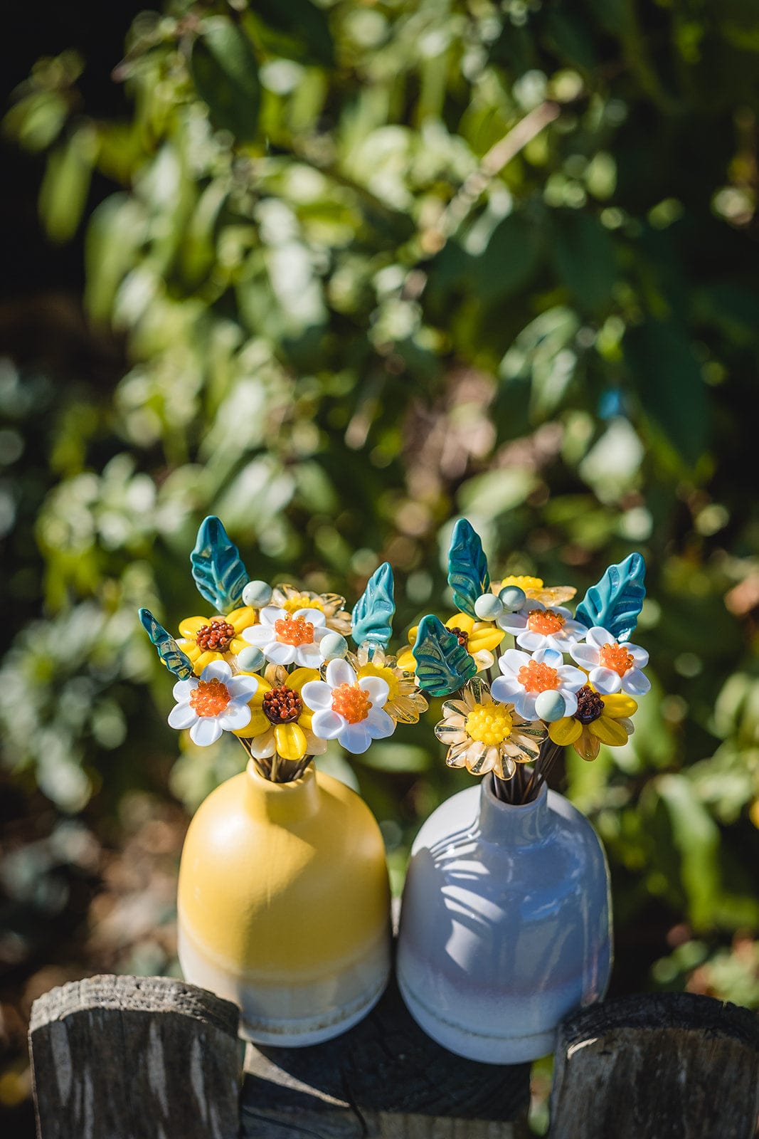 theglassflorist Sunflower Glass Flower Bouquet