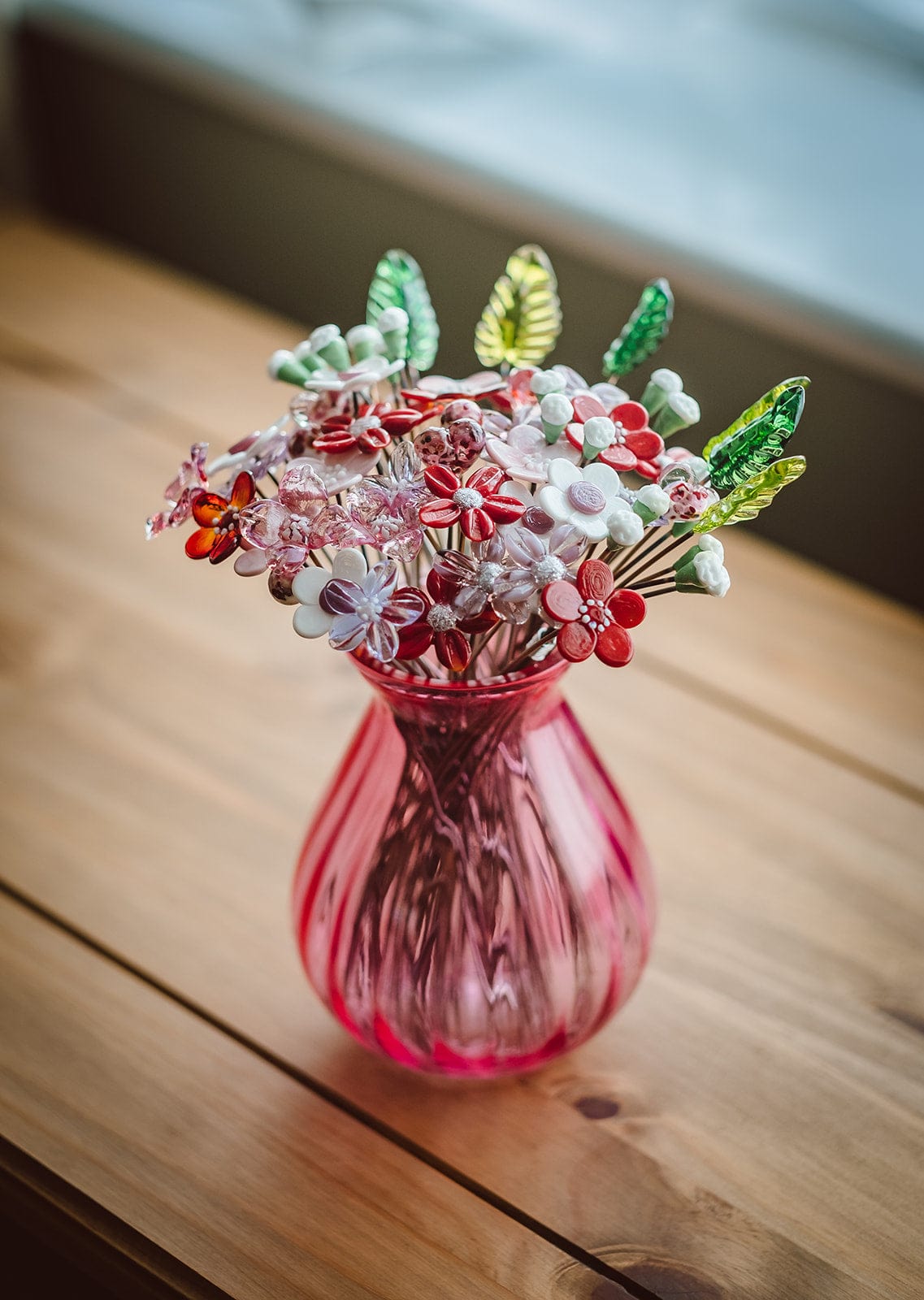 theglassflorist The Valentines Glass Flower Bouquet