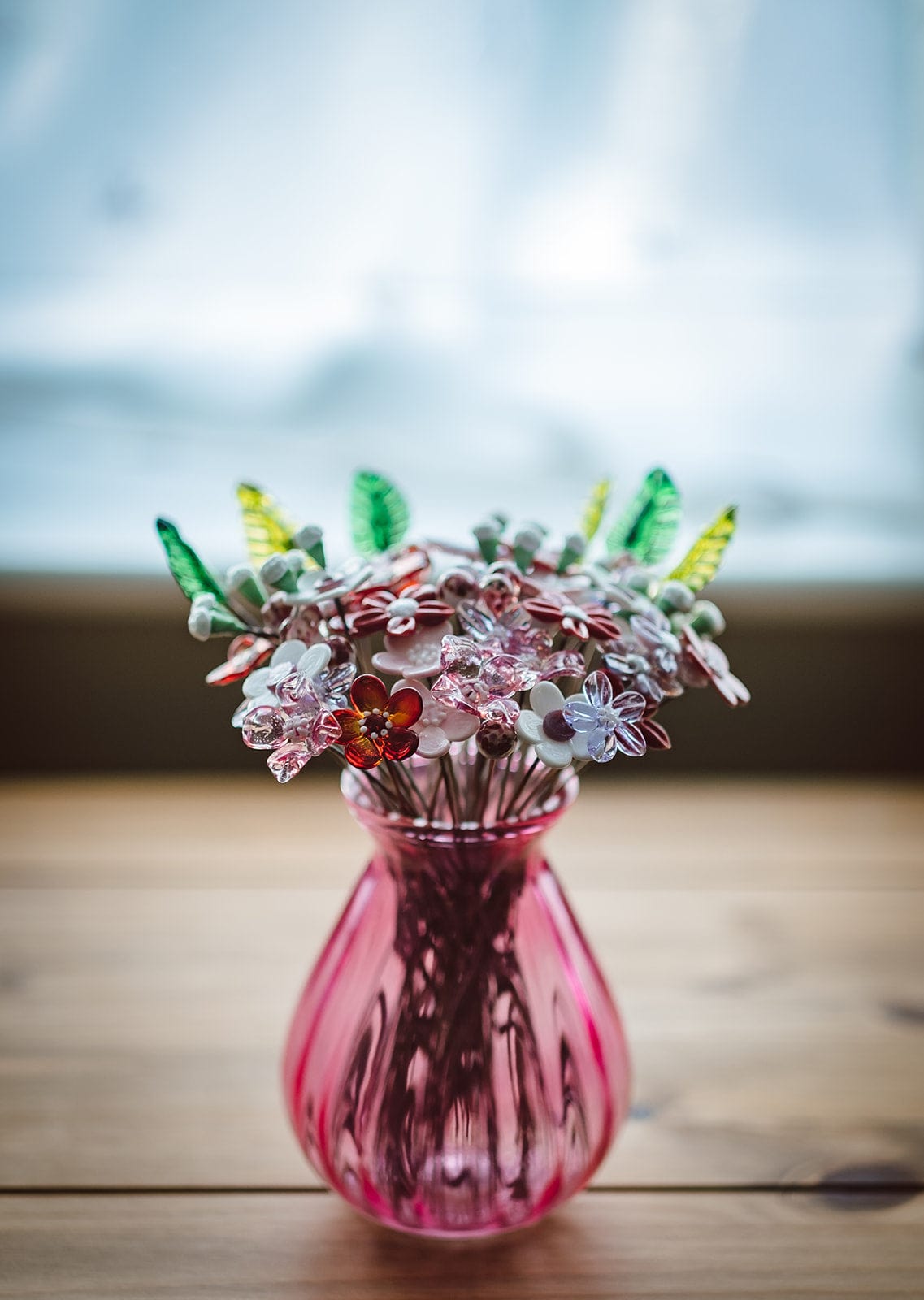 theglassflorist The Valentines Glass Flower Bouquet